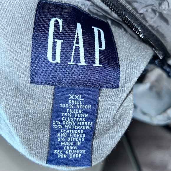 Gap vintage Men’s Reversible Down filled Zip Up skiing puffer Down fill size XXL - Picture 14 of 15